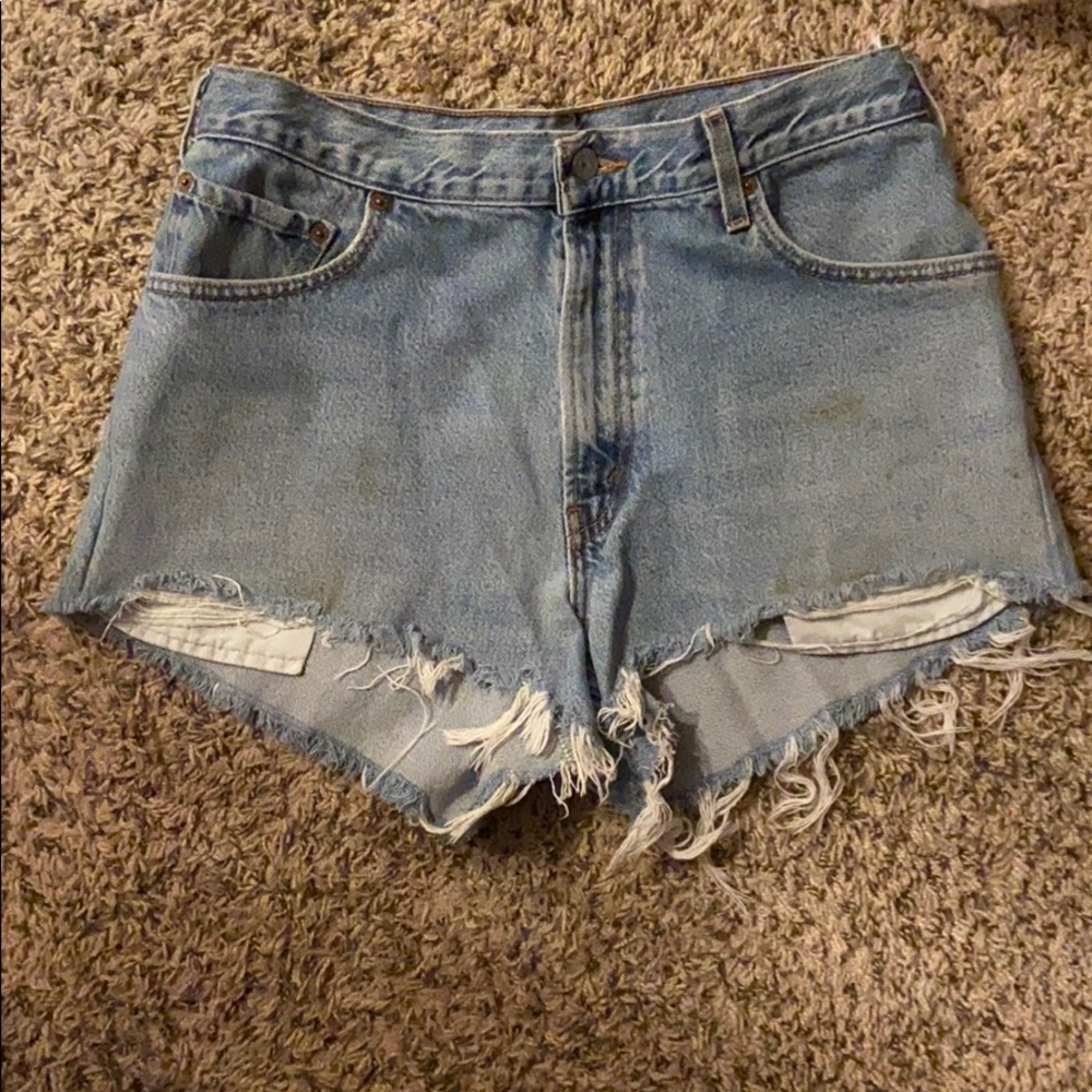 Levi cutoff shorts